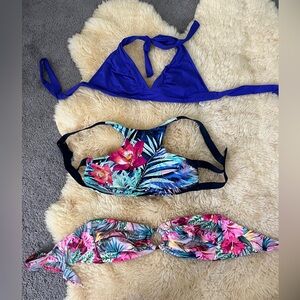 Selling in a set of 3! Pack of 3 size large swim tops!